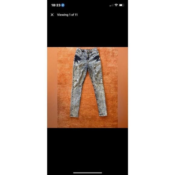 Cello Classic Acid Wash High Waist Destroyed Jeans Women’s Size 28 - Picture 1 of 9